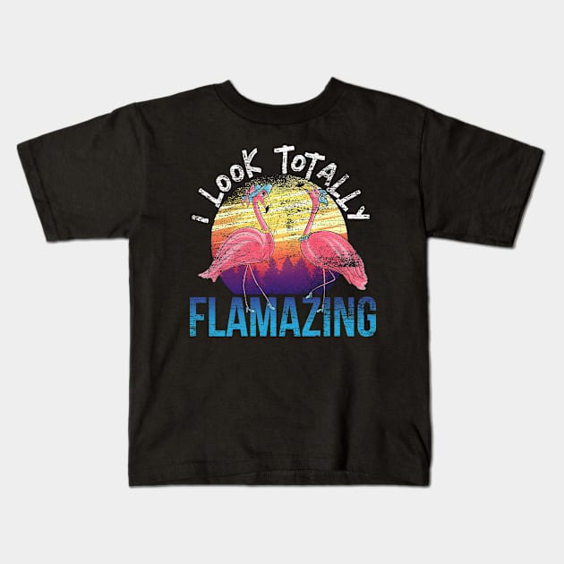 Flamingo Women Kids T-Shirt by shirtsyoulike